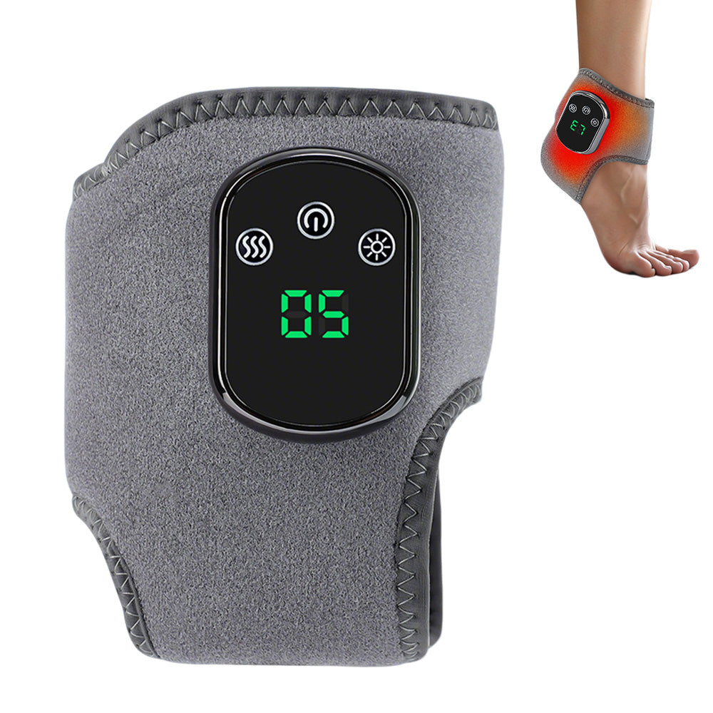 Electric Ankle Massager with Vibration Infrared Heat 5 Settings Rechargeable