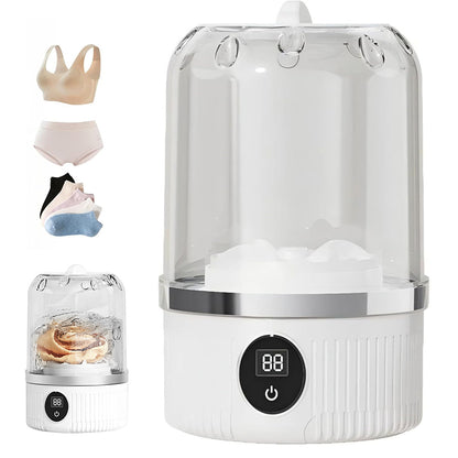 Portable Rechargeable Mini Washing Machine Small Clothes Washer for Travel Use