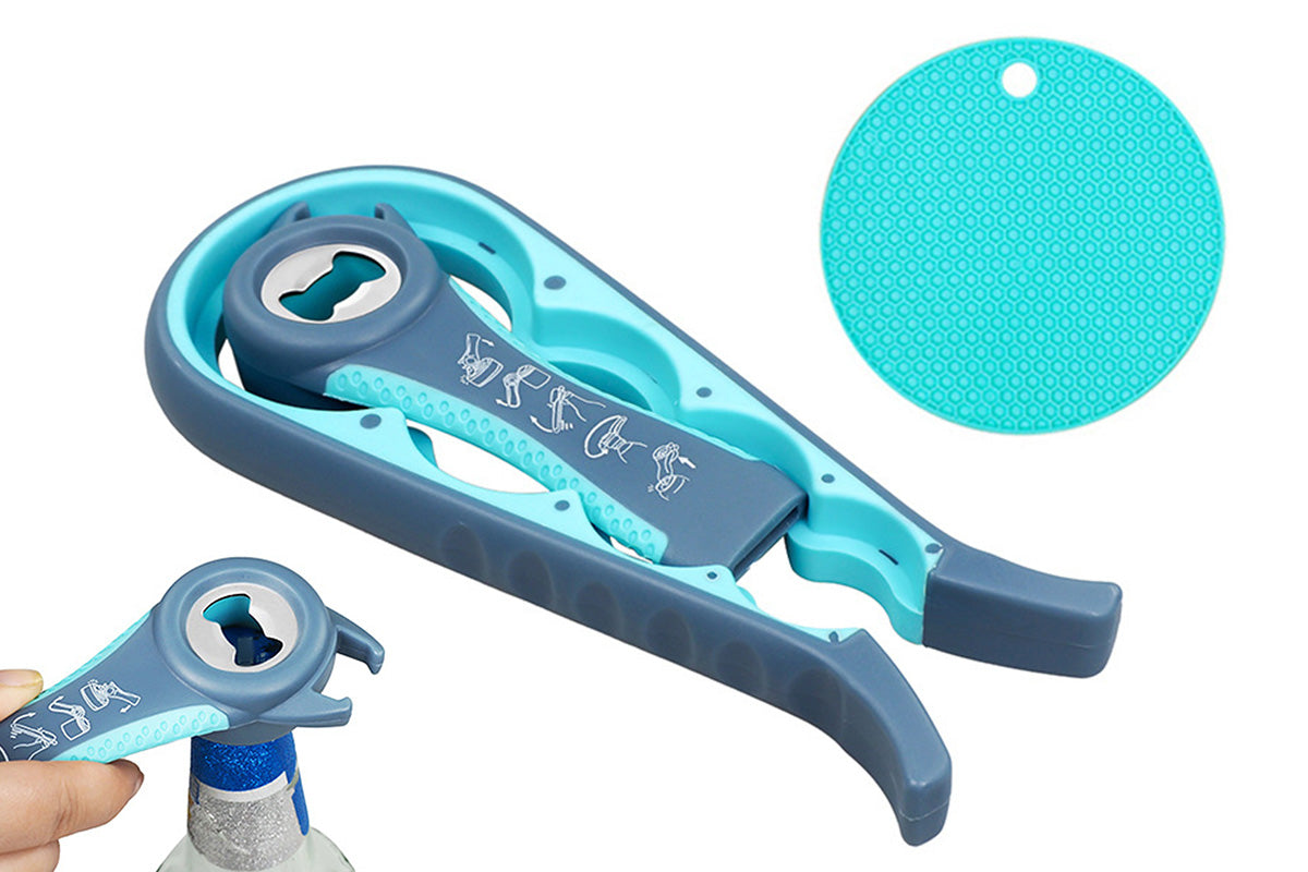 3PCS Jar Opener Bottle Opener With Non-Slip Pad For Weak Hands