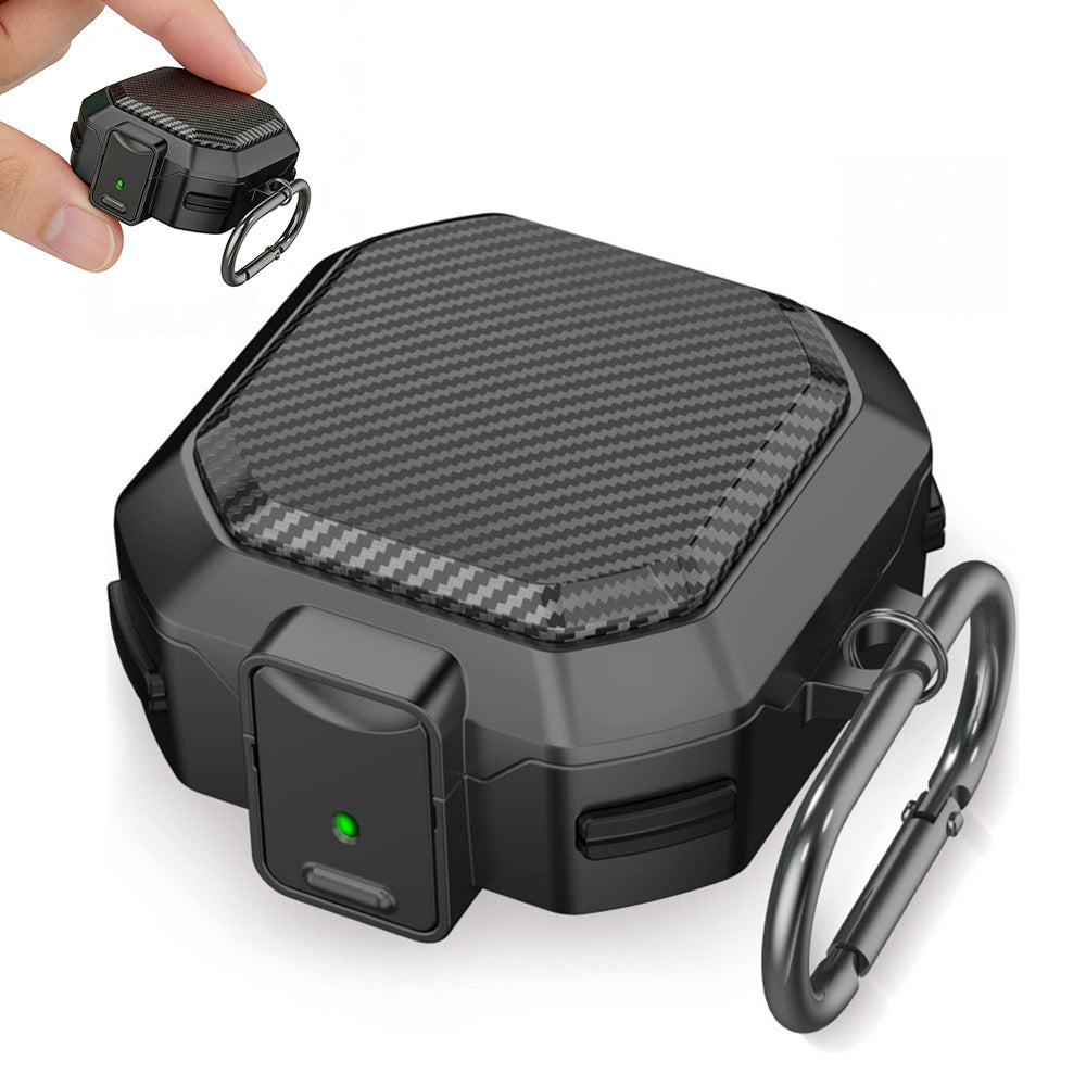 Protective Case for Samsung Galaxy Buds 4 and 4 Pro Shockproof Earbuds Case Cover with Lock Clip