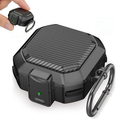Protective Case for Samsung Galaxy Buds 4 and 4 Pro Shockproof Earbuds Case Cover with Lock Clip