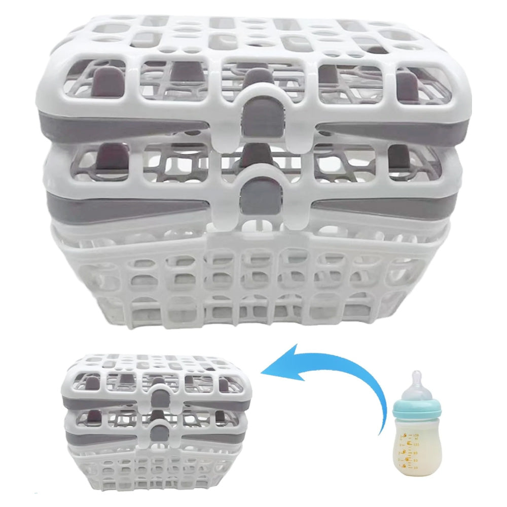 2 Pack Bottle Nipple Basket Portable Drain Basket