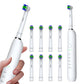 Electric Toothbrush with 5 Modes 8 Brush Heads Rechargeable 3D Rotation Toothbrush for Home Travel