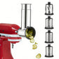 Compatible Slicer Shredder and Juicer Attachments Set for KitchenAid Stand Mixers