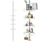 4 Tier Telescopic Bathroom Wall Corner Shelf Rack Shower Caddy Storage Organizer