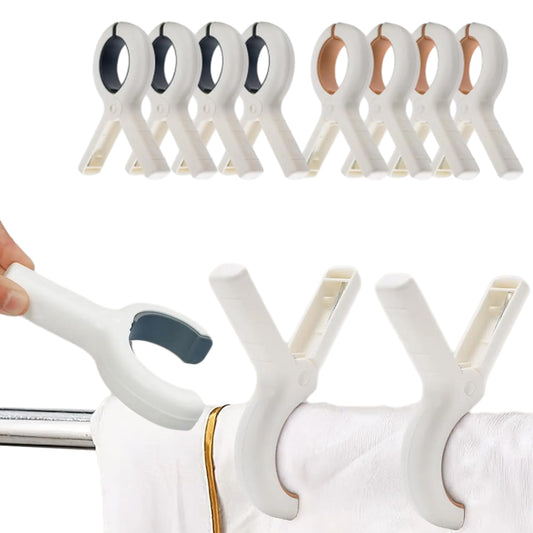 8Pcs Wind-Resistant Clip Peg Large Clamp for Clothes Drying Rack