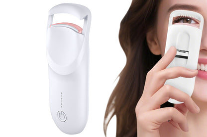 Heated Eyelash Curler Portable Electric Lash Curler for Long-Lasting Natural Curls