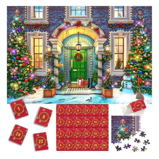 1008Pcs Advent 24 Days Countdown Calendar Jigsaw Puzzles