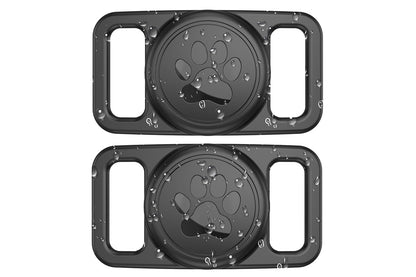 2Pcs Waterproof Dog Collar Holder for Apple AirTag Silicone Air Tags Case