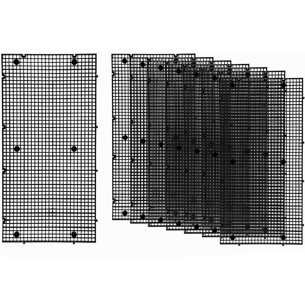 8 Piece Plastic Aquarium Grid Divider Set for Fish Tanks and Breeding