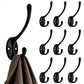 10Pcs Coat Hooks Wall Hooks Mounted Farmhouse Coat Hangers for Bags Caps Keys