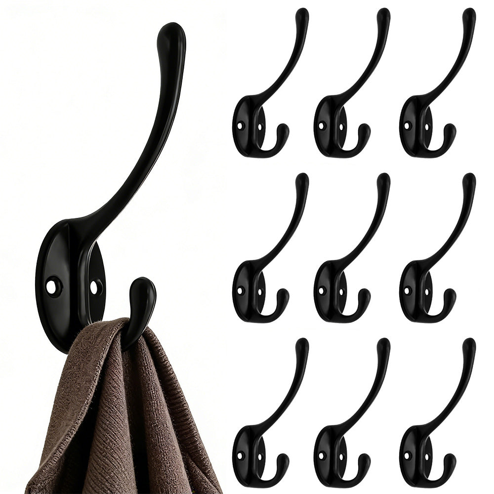 10Pcs Coat Hooks Wall Hooks Mounted Farmhouse Coat Hangers for Bags Caps Keys