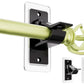 No Drill Self Adhesive Curtain Rod Brackets Transparent Invisible Holders for Curtains Towels