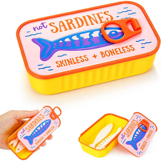 Small 3D Printed Sardine Shape Necklace and Earring Storage Box