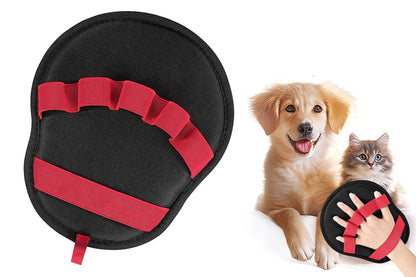 Five Finger Pet Hair Removal Glove Reusable Electrostatic Grooming Mitt for Cats and Dogs