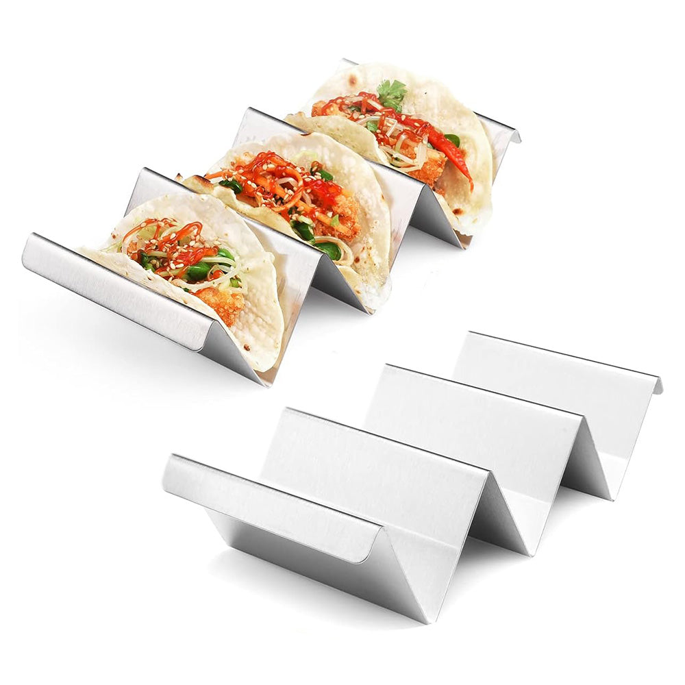 2Pcs Stainless Steel Taco Stand Rack Oven Safe Taco Holder for Baking
