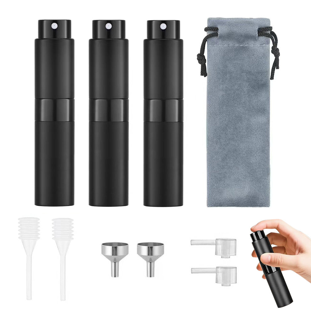 8ml Perfume or Cologne Travel Refillable Spray Bottle Portable Twist-Up Dispenser