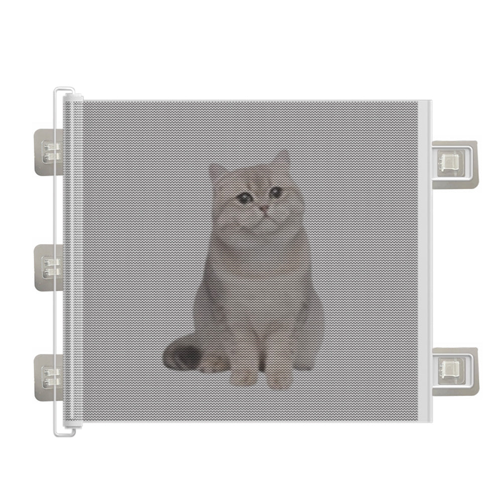 Retractable Dog Gate for Outdoor Staris Hallways Doorways No Drill