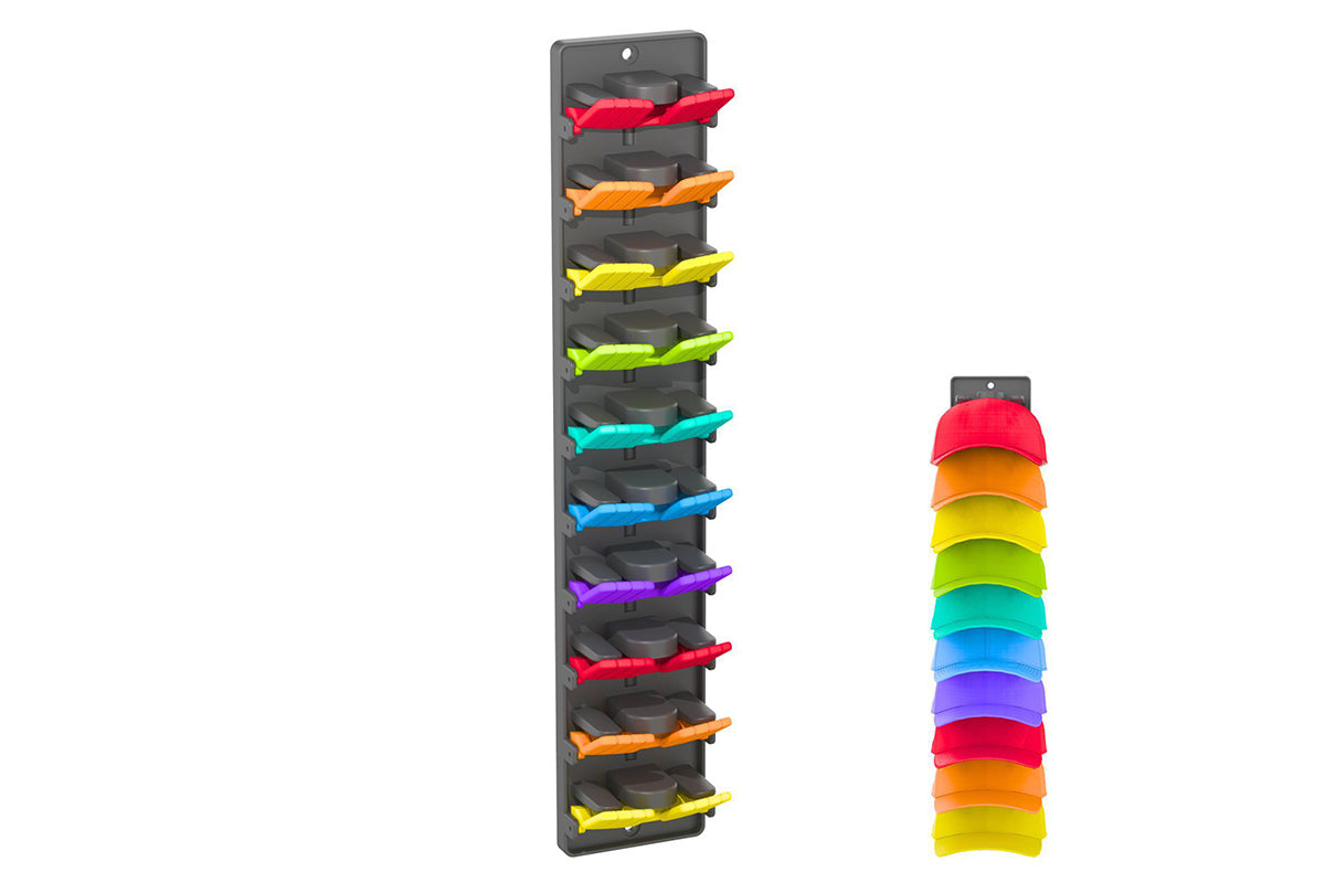 Hat Organizer Built In Spring Clips For Baseball Caps Wall Mount Closet Hat Rack Holder