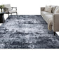 Nordic Crystal Velvet Rug Soft Non Slip for Bedroom Living Room Bedside Floor-Black