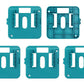 5Pcs Wall Mounted Battery Holders Compatible with Makita 18V Batteries
