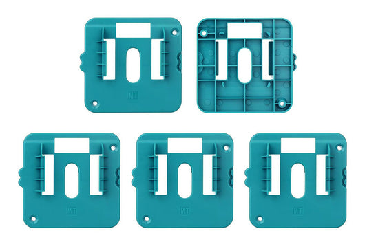 5Pcs Wall Mounted Battery Holders Compatible with Makita 18V Batteries