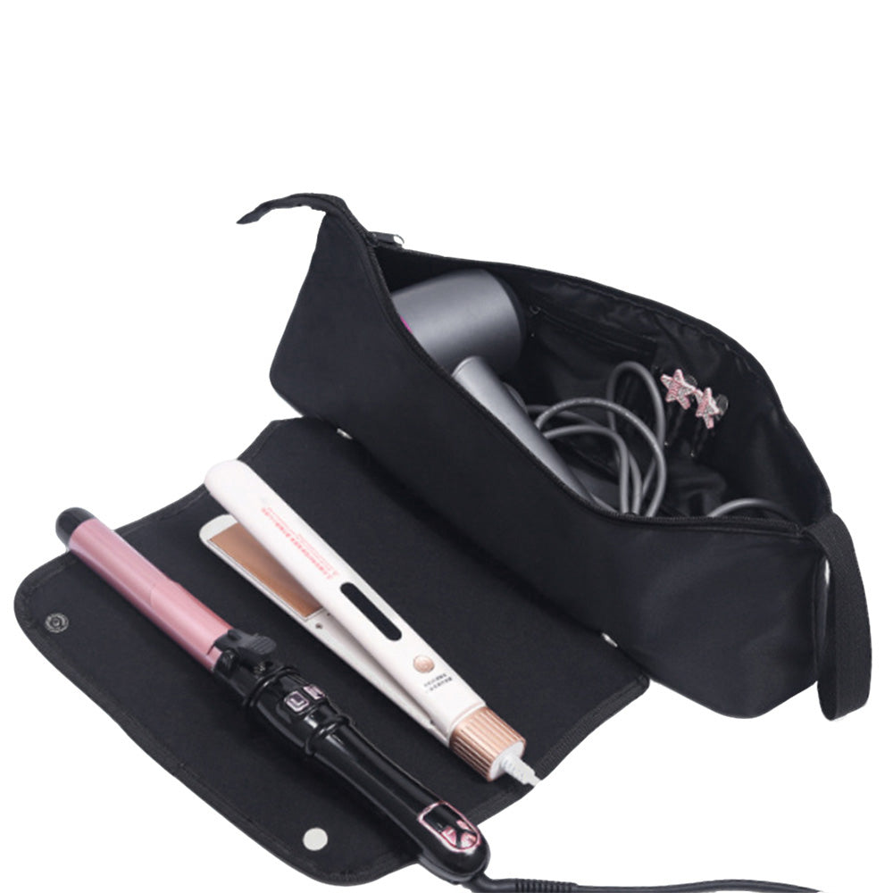 Hot Hair Tools Travel Bag with Removable Heat Resistant Mat for Curling Iron