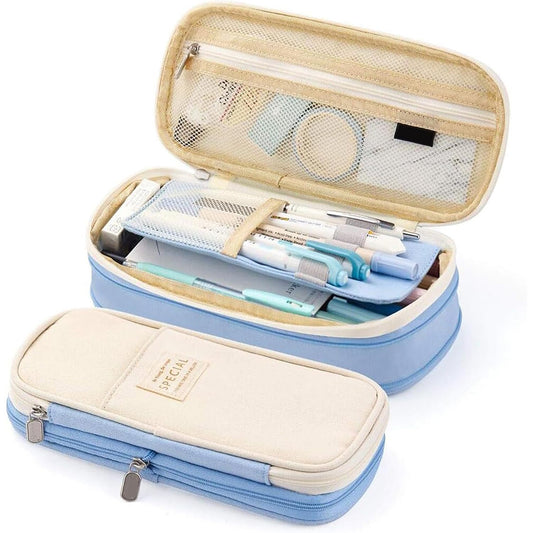Large Capacity Expandable Zipper Pencil Case