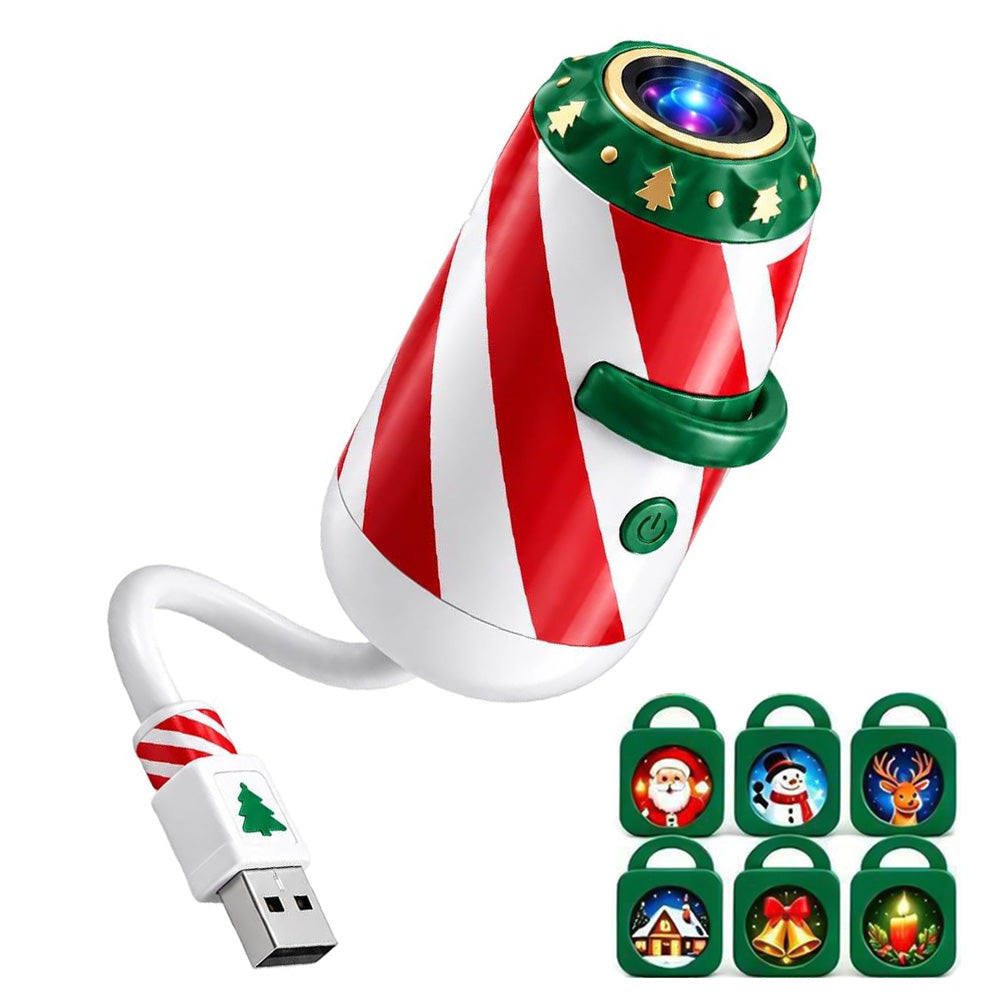 USB Christmas Projection Light with Assorted Lenses for Ceiling Decoration