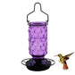 Stained Glass Hummingbird Feeder Wide Mouth Garden Decor