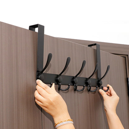 Stainless Steel Over The Door Hooks Durable Door Hangers for Kitchen Bathroom Bedroom