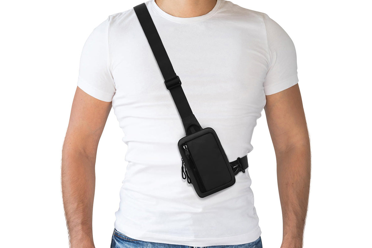 Mini Crossbody Sling Bag Travel Daypack Shoulder Bag for Running and Outdoor Use