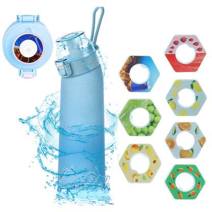 700ML Scent Water Bottle Leak Proof Sport Water Cup with 7 Fragrance Rings
