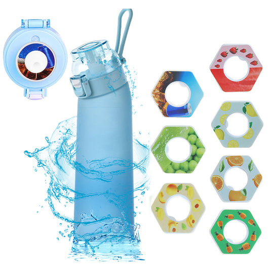 700ML Scent Water Bottle Leak Proof Sport Water Cup with 7 Fragrance Rings