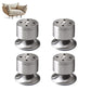 4 PCS Metal Furniture Legs Adjustable Stainless Steel Cabinet Feet for Bed Sofa Table
