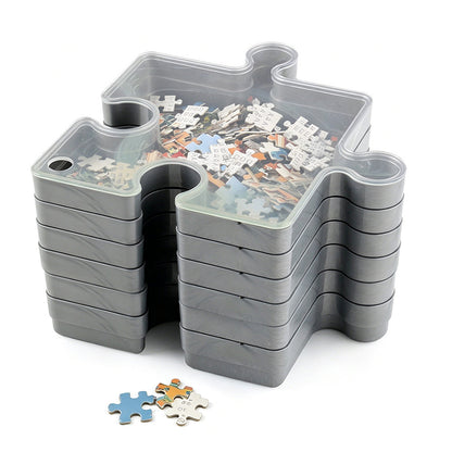 6 Layer Puzzle Storage Organizer Box Stackable Sorting Trays for 1000 Pieces