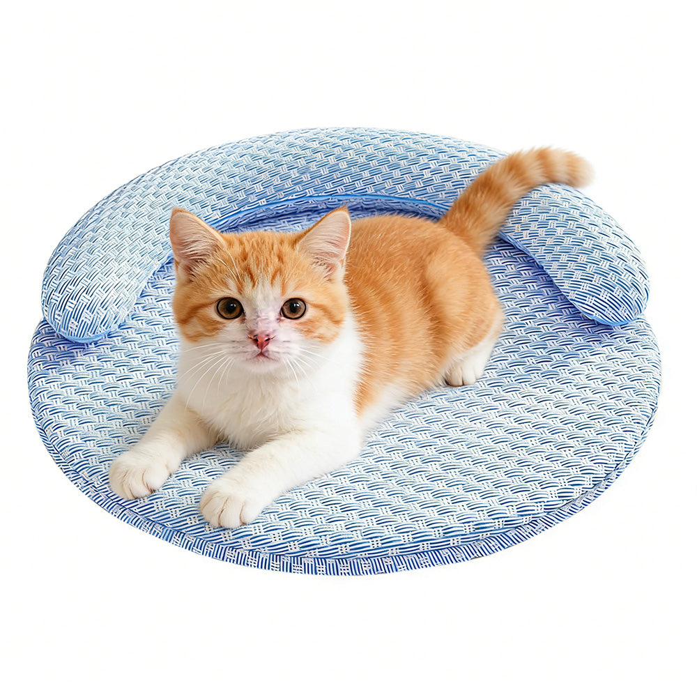 Washable Cooling Pet Bed with Removable Cover for Dogs and Cats
