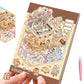 20 Sets DIY House Sticker Kit 3D Miniature Scene Stickers Cute Cartoon Scenes