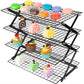 3-4 Tier Foldable Cooling Rack Stackable Wire Rack for Baking and Cooking