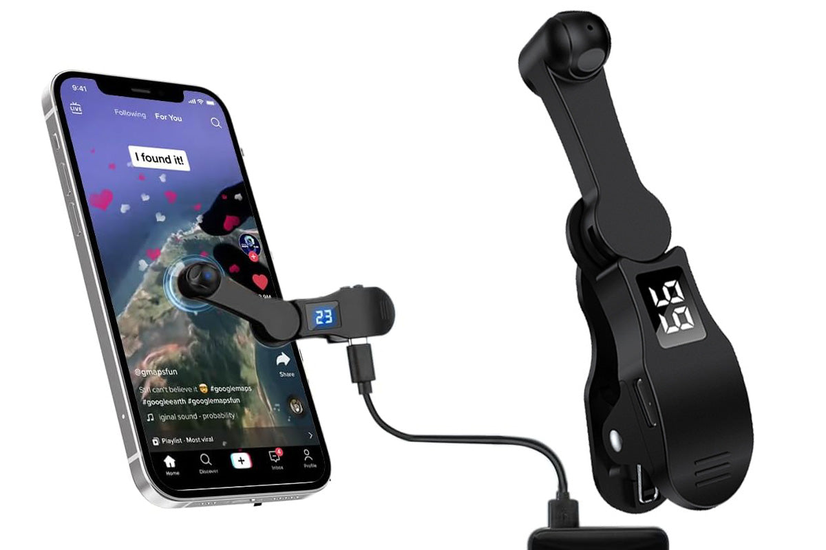 USB Auto Clicker Phone Screen Tapping Device with Adjustable Speed and Display
