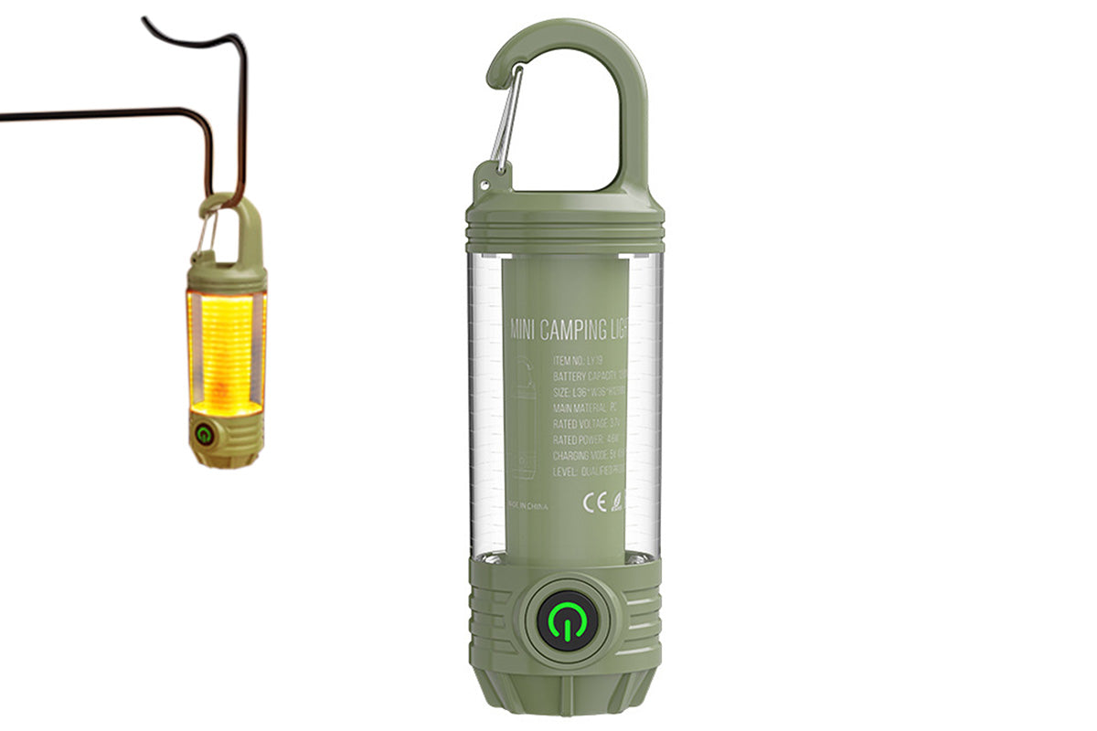 Camping Keychain Light LED Mini Lantern with Hook
