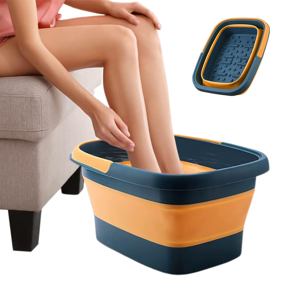 Collapsible Foot Bath Basin for Soaking Feet Foot Tub with Massage Acupoint