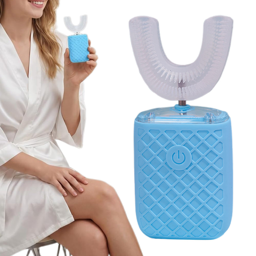 U Shaped Electric Toothbrush 6 Modes Whole Mouth Brush for Adults