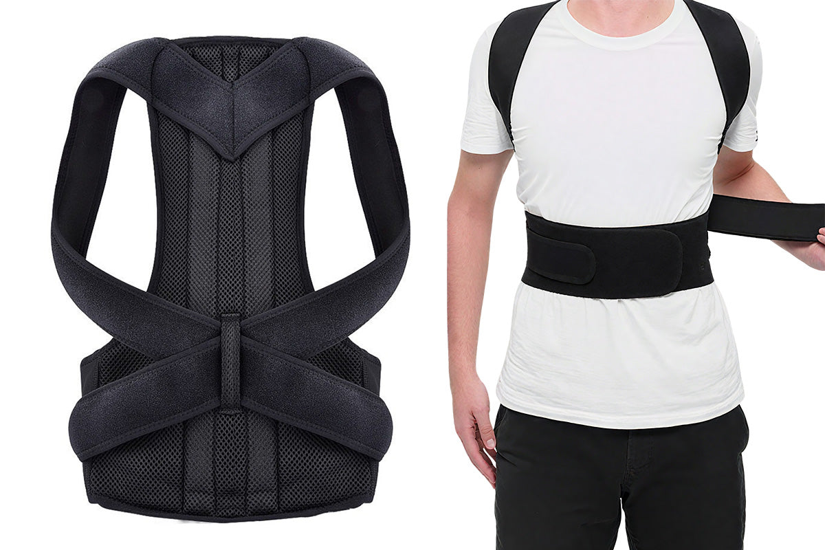 Adjustable Posture Corrector Full Back Shoulder Support Brace for Adults