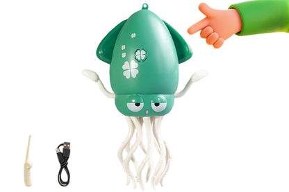 Dancing Octopus Toy Electric Crawling Octopus Tummy Time Toy Dancing Music Squid