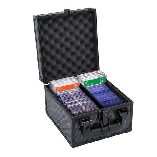 Card Storage Box with Secure Lock for Trading Cards Graded Cards and Game Cards