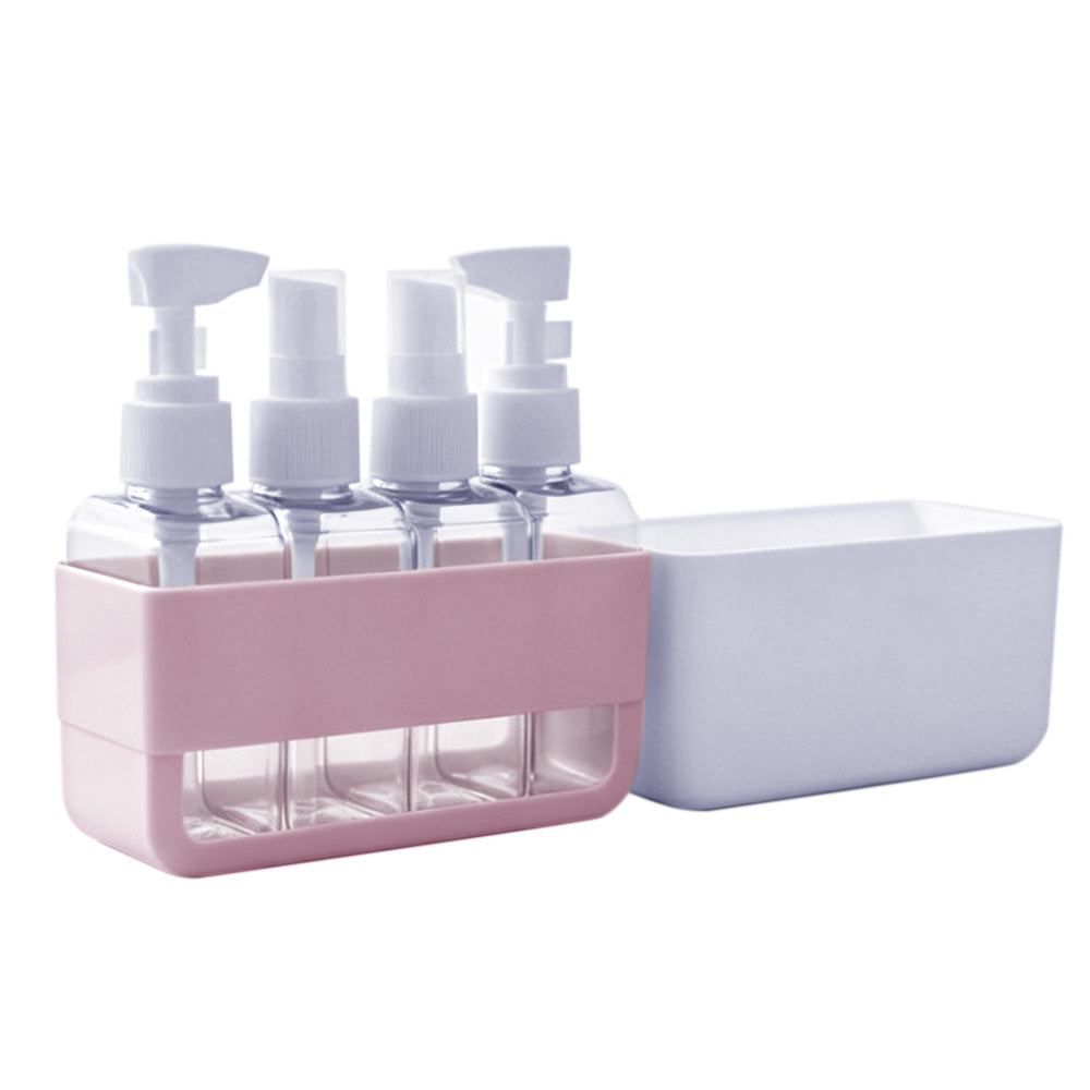 Portable 4-in-1 Travel Bottle Set for Toiletries