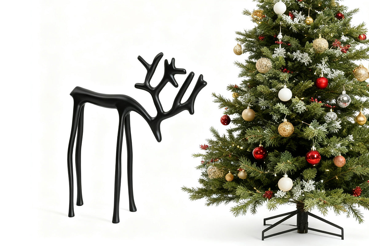 Christmas Reindeer Figurines Centerpieces Reindeer Decor for Coffee Table Fireplace