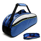 Badminton Bag for 4 to 6 Rackets with Shoe Compartment and Shoulder Strap