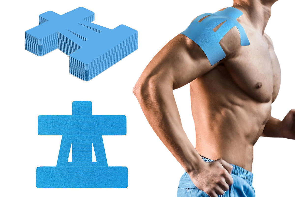 20PCS Kinesiology Tape For Shoulder Precut Enhance Elastic Sports Tape For Shoulder Support -Cuticolor